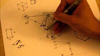 畫出正確深度的透視: 一點透視中的正方體 (Measuring Depth in One Point Perspective)