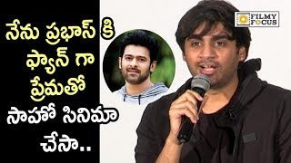 Director Sujeeth Love Towards Prabhas and working with him on Saaho Movie Sets - Filmyfocus.com
