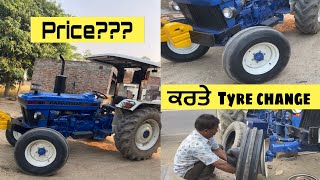 Tractor front bkt 3 rib radial tyre 7 50 16//farmtrac front tyre change