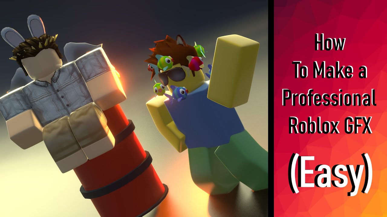 How To Make A Professional Roblox GFX In Blender 2.8 (Easy) - YouTube