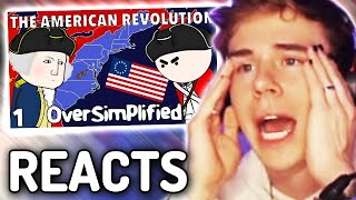 Blaustoise Reacts - The American Revolution - OverSimplified (Part 1 & 2)