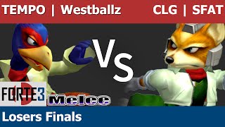 Forte 3 Melee - TEMPO | Westballz (Falco) vs CLG | SFAT (Fox) - Losers Finals