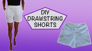 DIY Drawstring Shorts + Easy Pattern ~ Perfect For Summertime