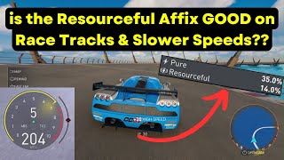Does the Resourceful Affix WORK on Tracks or Slow Speeds in Motorfest?!