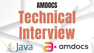 Amdocs | Java | Technical Interview | Online Test | Data Structures | Algorithms | Spring Boot