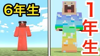 マイクラ1年生と6年生どっちがすごい家作れるか勝負【 マインクラフト 】実況