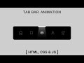 Navigation Menu Indicator Animation  Using HTML CSS & JS | Navigation Menu Bar | Tab Bar Menu