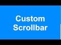 Custom Scrollbar | HTML & CSS