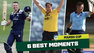 The top six moments of the 2022-23 Marsh One-Day Cup