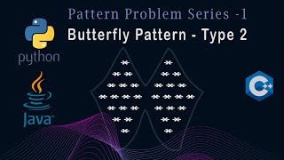 Butterfly Pattern With Single Joint | Java | C++ | Python | Detailed Explain | Pattern Problem - 11