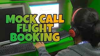 MOCK CALL FLIGHT BOOKING SAMPLE RECORDING