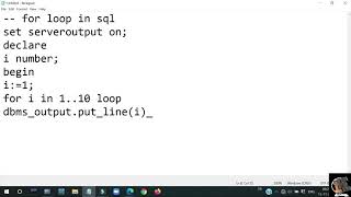 for Loop in PLSQL || DBMS|| MKSOFTECH