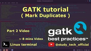 GATK Tutorial | Mark Duplication | Variant analysis #bioinformatics #tutorial #genomics