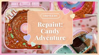 🎨CRAFTS🎨 Polly Pocket Repaint #6: Candy Adventure Hidden Hideouts