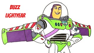How to Draw Buzz Lightyear From Toy Story | Easy Drawing For Kids