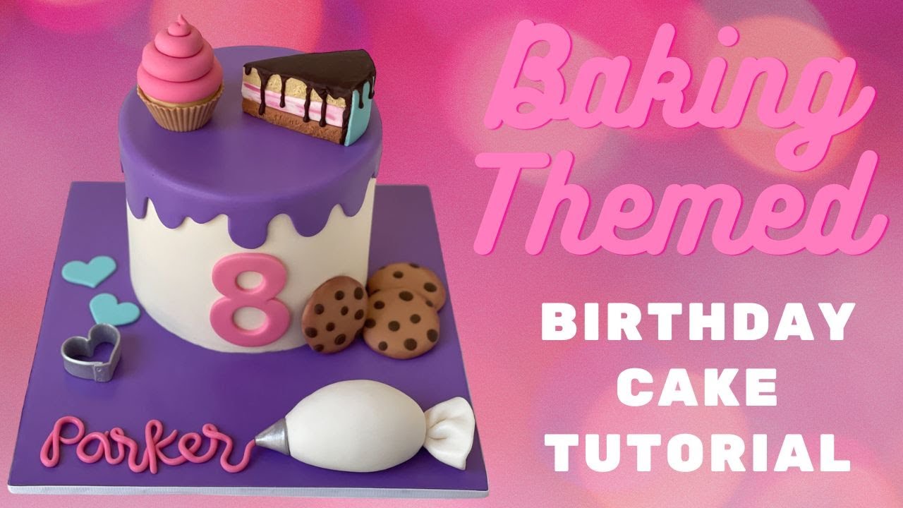 Baking Themed Cake Tutorial Youtube