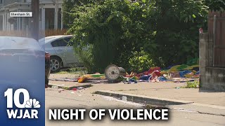 Violent night in Providence