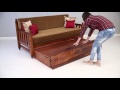 Wooden Erika sofa cum bed Upto 55% Discount - Wooden street