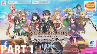 Lets Play Sword Art Online : Integral Factor PART 1 - Here we go again!