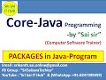 107. PACKAGES in Java-Program || Creating a Package || Importing or Using a Package
