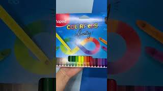 Lápis de Cor Infinity Color'Peps com 24 Cores da Maped! #lapisdecor #shortsvideos #maped