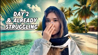 I Survived 5 Days in the Maldives with NO Money - Day 2 | Hair Ruined