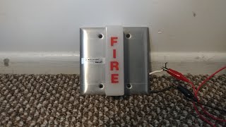 rare notifier emhart nws 24 fire alarm strobe test