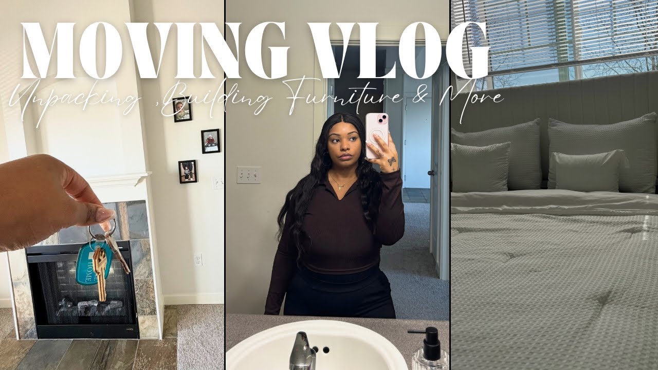 Moving Vlog Unpacking Furniture Building Life Update More Youtube