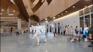 Tai Chi team of Happy 50+ training-Central Library-Jan 17, 2025/加西康养协会太极队训练-中心图书馆-2025年1月17号