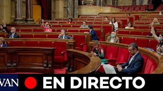 DIRECTO:  Pleno en el Parlament de Catalunya