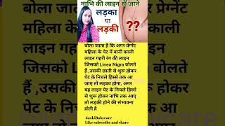 नाभि की लाइन से जाने की पेट में पल रहा बच्चा लड़का है या लड़की #pregnancy #shortvideo #shorts #viral