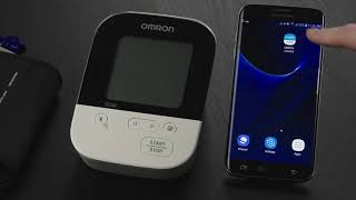 OMRON connect US/CAN App Samsung Galaxy S7 Edge Pairing Instructional Video