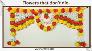 afarza When tradition meets creativity! Flower toran door hanging|23170