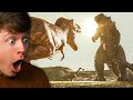 Reacting to GODZILLA in JURASSIC WORLD DOMINION!