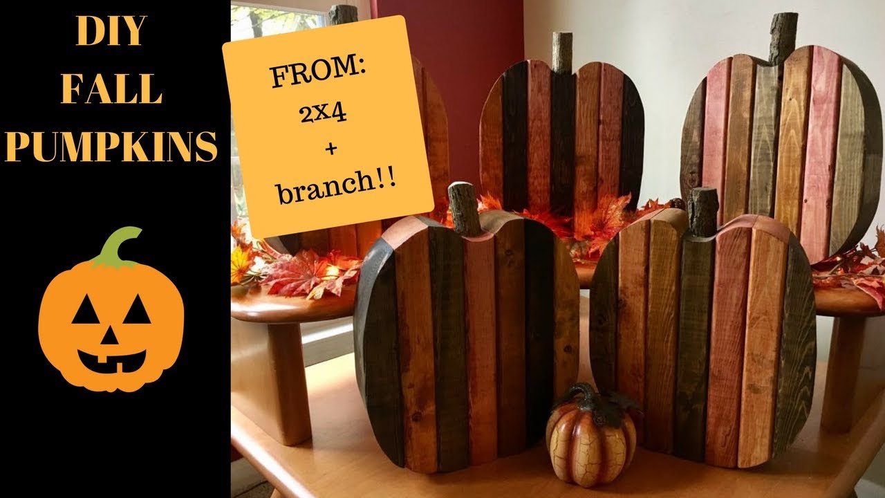 Wooden Pumpkins Diy Youtube