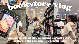 *cozy* bookstore vlog ☁️🌷✨come book shopping at barnes with me + Willow's new book & HUGE book haul!