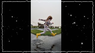 DON'T GET SOAKED!! Adley gets soggy socks playing in the rain at pirate island  #Shorts