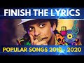 Finish the Lyrics Quiz | Finish the Lyrics Challenge Popular Song 2010 - 2020 | Music Quiz
