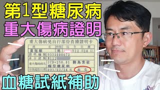 台湾健康保險对第一型糖尿病補助，重大傷病證明及血糖試紙補助，要付多少錢