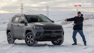 2022 Jeep Compass vs Subaru Forester Wilderness Deep Snow Winter Test