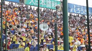 作新学院 応援団 - 第93回全国高校野球選手権大会 - 準々決勝 智弁学園戦　【 応援 吹奏楽 ブラスバンド】