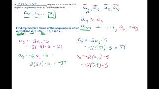 Recursive Formula Basics