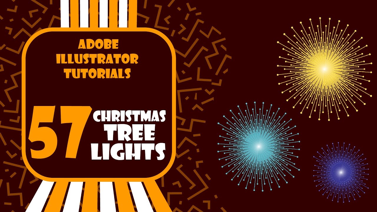 Adobe Illustrator Tutorials 57 Christmas Tree Lights Youtube