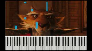 Splinter's Theme Tutorial on Piano from TMNT 2007 movie