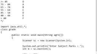 [2020]-Programming in JAVA - Control Structure - Decision Making - else if ladder - Practice part 3