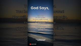 God Says | God Message | God Message For Me Today | Christian motivation | Bible | Jesus | #shorts