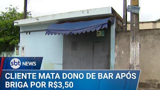 Diferença de R$ 3,50: Cliente mata dono de bar após discussão por conta | #SBTNews (13/01/25)