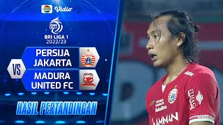 Hasil Pertandingan - Persija Jakarta VS Madura United FC | BRI Liga 1 2022/2023