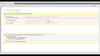 Common ArrayList Algorithms: Sum & Average