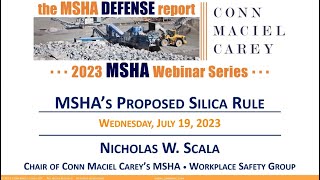 Review of MSHA's Proposed Rule for Respirable Crystalline Silica